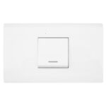 LINEA BK PLUS BLANCA INCRUSTAR SWICHE SENCILLO CONMUTABLE 110-220 (118K-01-3W) (HT20676)
