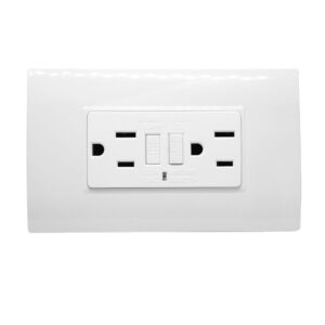 LINEA BK PLUS BLANCA INCRUSTAR TOMA DOBLE GFCI (118K-46) (HT20795)