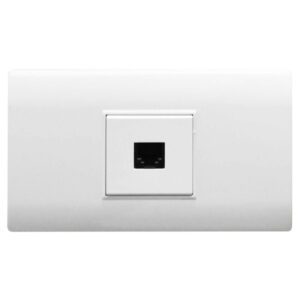 Linea Bk Plus Blanca Incrustar Toma Telefono (118K-17) (HT20683)