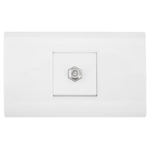Linea Bk Plus Blanca Incrustar Toma TV (118K-18) (HT20685)