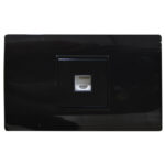 LINEA BK PLUS NEGRA INCRUSTAR TOMA LAN INTERNET (118K-27-BLK) (HT20729)