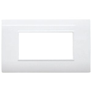LINEA BK PLUS TAPA COLOR  BLANCA MODULO DOBLE (118K-202)(HT20732)