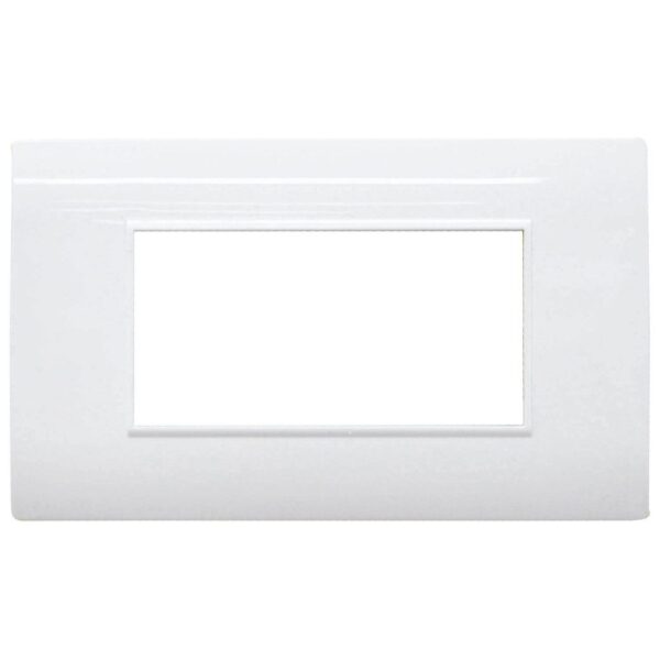 LINEA BK PLUS TAPA COLOR  BLANCA MODULO DOBLE (118K-202)(HT20732)
