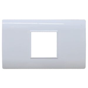 LINEA BK PLUS TAPA COLOR  BLANCA MODULO SENCILLO (118K-201)(HT20731)