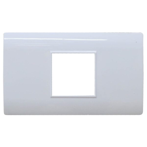 LINEA BK PLUS TAPA COLOR  BLANCA MODULO SENCILLO (118K-201)(HT20731)