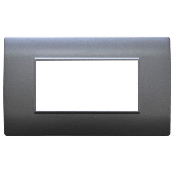 LINEA BK PLUS TAPA COLOR GRIS MODULO DOBLE (118K-202-MGRY)(HT20736)