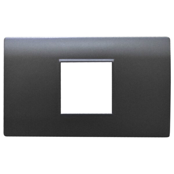 LINEA BK PLUS TAPA COLOR GRIS MODULO SENCILLO (118K-201-MGRY)(HT20735)