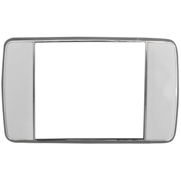 LINEA FUTURA BLANCA INCRUSTAR TAPA DOBLE BLANCA Y BORDE CROMADO DUKE ENERGY (V16-02P)