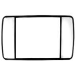 LINEA FUTURA BLANCA INCRUSTAR TAPA DOBLE BLANCA Y BORDE NEGRO DUKE ENERGY (V16-02N)