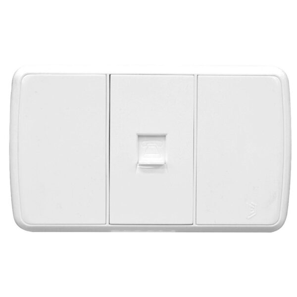 LINEA FUTURA BLANCA INCRUSTAR TOMA TELEFONO DUKE ENERGY (V16-034)