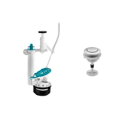 LINEA GRIVAL VALVULA DE DESCARGA + AGUA STOP + BOTON NUKI 26CM CATAPULTA (738000001)