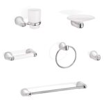 KIT ACCESORIOS PARA BANO X 6 PIEZAS ALUVIA GRIVAL (AV6000001)