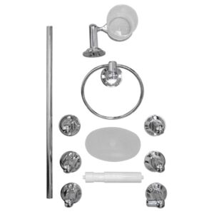 KIT ACCESORIOS PARA BANO X 6 PIEZAS NILO GRIVAL (546000001)