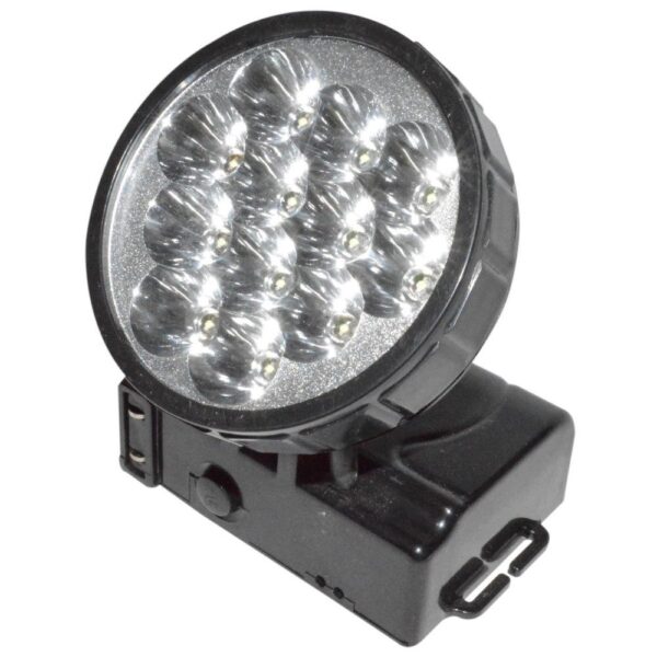 LINTERNA MINERO(MANOS LIBRES) 12 LED REF SJK-68337(RECARGABLE) (HT30447)