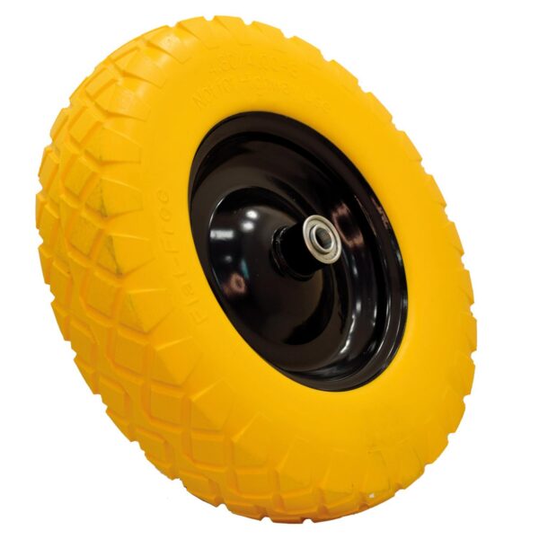 LLANTA BUGUI ANTIPINCHAZO AMARILLA CON RIN 4.8 - 4.00-8 KACHE TOOLS (25558)