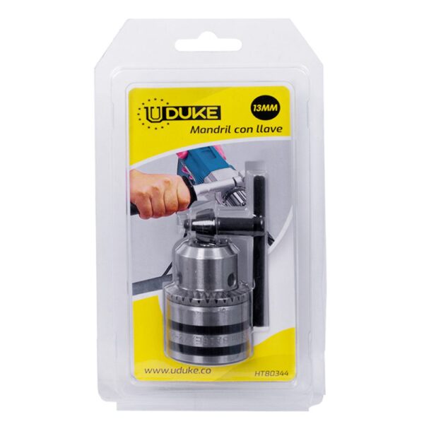 MANDRIL TALADRO 1/2 (13MM) CON LLAVE  BLISTER UDUKE (HT80344)