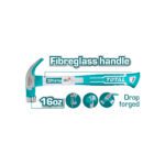 Martillo 16 OZ Industrial Metalico Mango Fibra de Vidrio Total (THTCH0166)