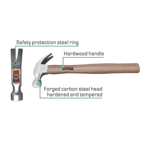 MARTILLO 16 OZ MANGO MADERA SUPER SELECT TOTAL (THTW7316)