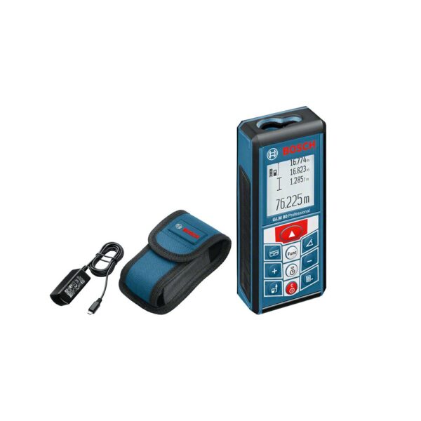 MEDIDOR DE DISTANCIAS LASER BOSCH PROFESIONAL GLM80 (0601072300) + TRIPODE PROFESIONAL BOSCH 55-157CM (BT150) (0601096B00)