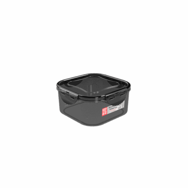 RECIPIENTE HERM CUAD K&GO 1100 ML HUMO NP (10662)
