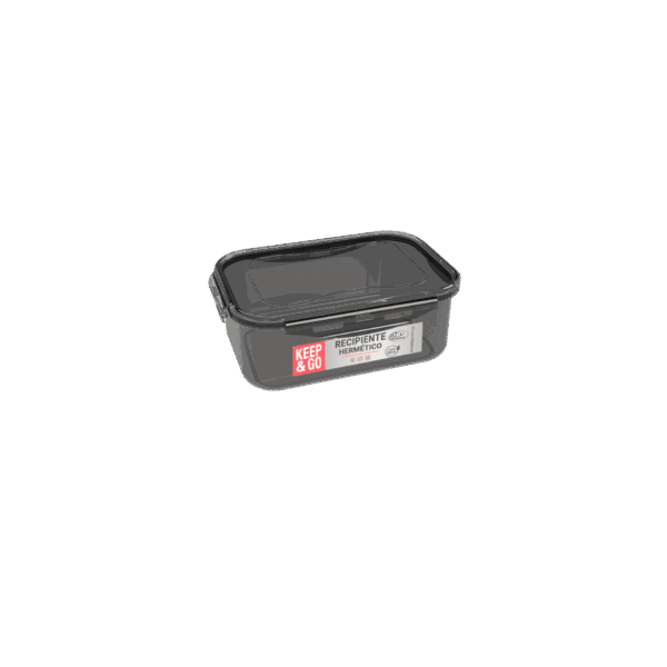 RECIPIENTE HERM RECT K&GO 700 ML HUMO NP (10664)