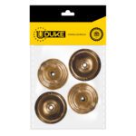 ACCESORIO CORTINERO PLAFON DORADO EN U (ABIERTO) 1/2 PAQ X 4 UDUKE