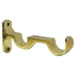 ACCESORIO CORTINERO SOPORTE MURO DOBLE DORADO DE 1/2 (060101)