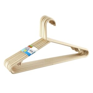 GANCHO ROPA X 10 BEIGE VANYPLAS