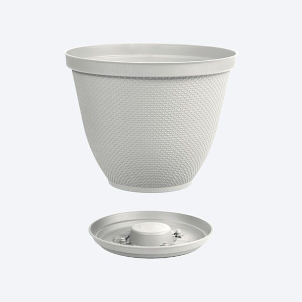 MATERA REDONDA RAFIA 25CM GRIS RIMAX (12984)