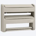 PORTARROLLO TRIPLE + TOALLA TAUPE RIMAX