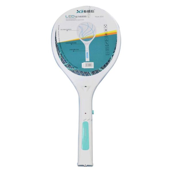 RAQUETA MATA MOSQUITOS FINA BLANCA  (HT1123)