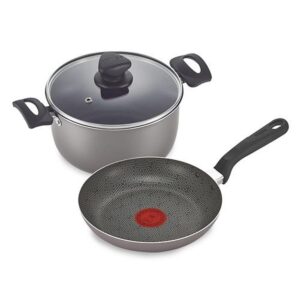 SET OLLA 20 CM TAPA VIDRIO + SARTEN 20 CM IMUSA