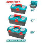 SET DE 3 CAJA HERRAMIENTA 14" 17" y 20" TOTAL (TPBXK0031)