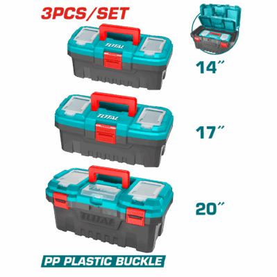 SET DE 3 CAJA HERRAMIENTA 14", 17" y 20" TOTAL (TPBXK0031)
