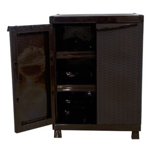 ARMARIO MEDIANO RATTAN - WENGUE