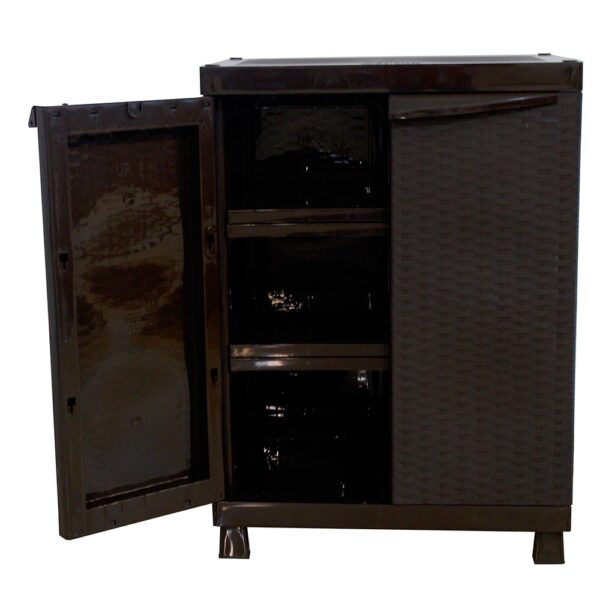 ARMARIO MEDIANO RATTAN - WENGUE