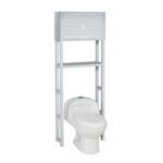 ESTANTE ORGANIZADOR DE BAÑO CON PUERTAS GRIS RIMAX (12978)