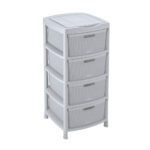 GAVETERO FIQUE 4 GAVETAS GRIS HIELO RIMAX (12549)