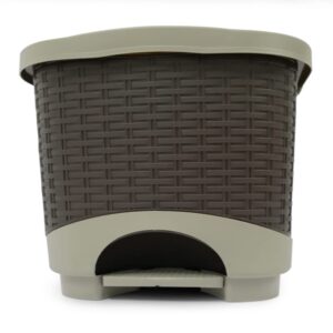 PAPELERA RATTAN PED 8 LT - PIST / WENGUE