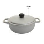 CALDERO 14 CM 0.5 LT FUNDIDO NAT IMUSA