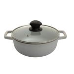 CALDERO 24 CM AF NATURAL TAPA VIDRIO IMUSA