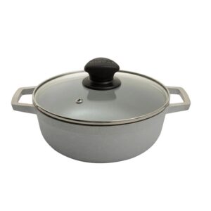 CALDERO 30 CM AF NATURAL TAPA VIDRIO IMUSA