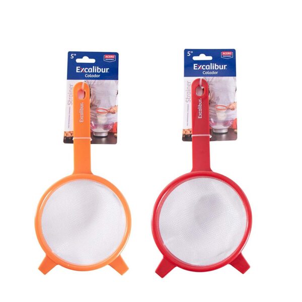COLADOR 5 PULG MALLA INOXI EXCALIBUR