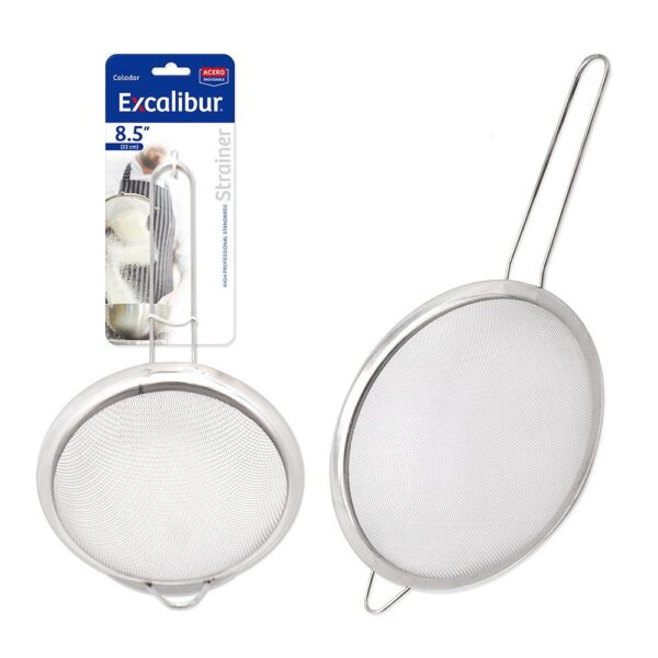 COLADOR 8,5 ACERO MANGO LARGOEXCALIBUR