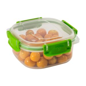 CONTENEDOR CUADRADO CLIP/L N1 0,6 LT POLIMES