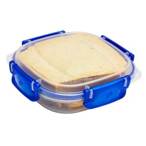 CONTENEDOR CUADRADO CLIP/L No 0,3 LT POLIMES