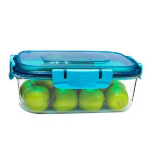 CONTENEDOR RECTANGULAR TRANSPARENTE No 2 1 LT POLIMES