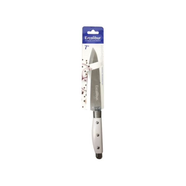 CUCHILLO 7 COCINA INOX MANGO PLASTICO EXCALIBUR