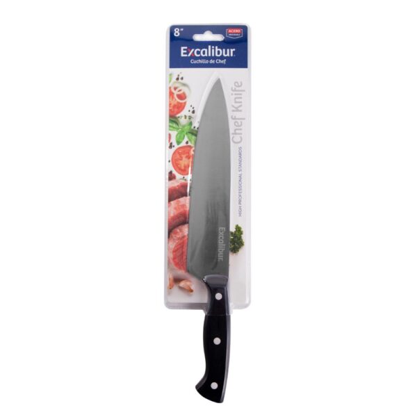 CUCHILLO 8 CHEF INOX 3 REMAC EXCALIBUR MANGO PLASTICO