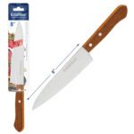 CUCHILLO 8 COCINA INOX MANGO MADERA EXCALIBUR